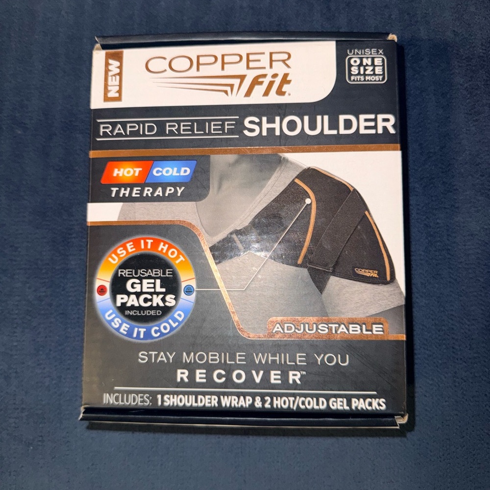 Copper Fit Rapid Relief Shoulder Wrap - Black